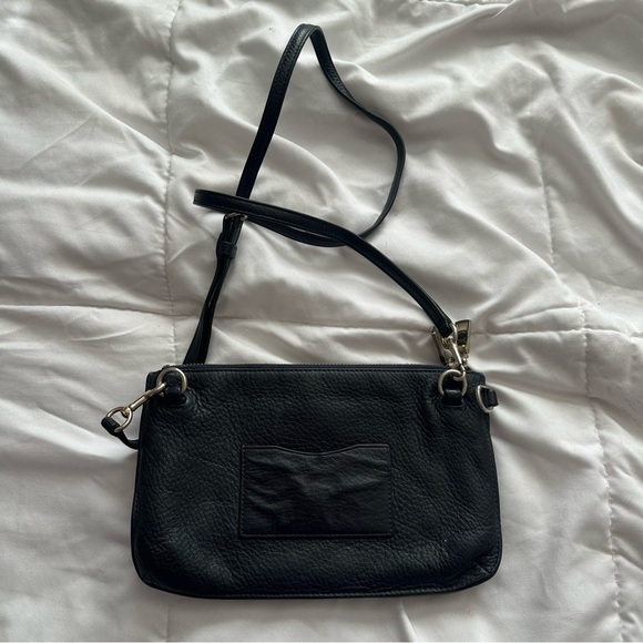 Vintage Coach Lyla Double Gusset Crossbody Bag Black - Picture 7 of 12